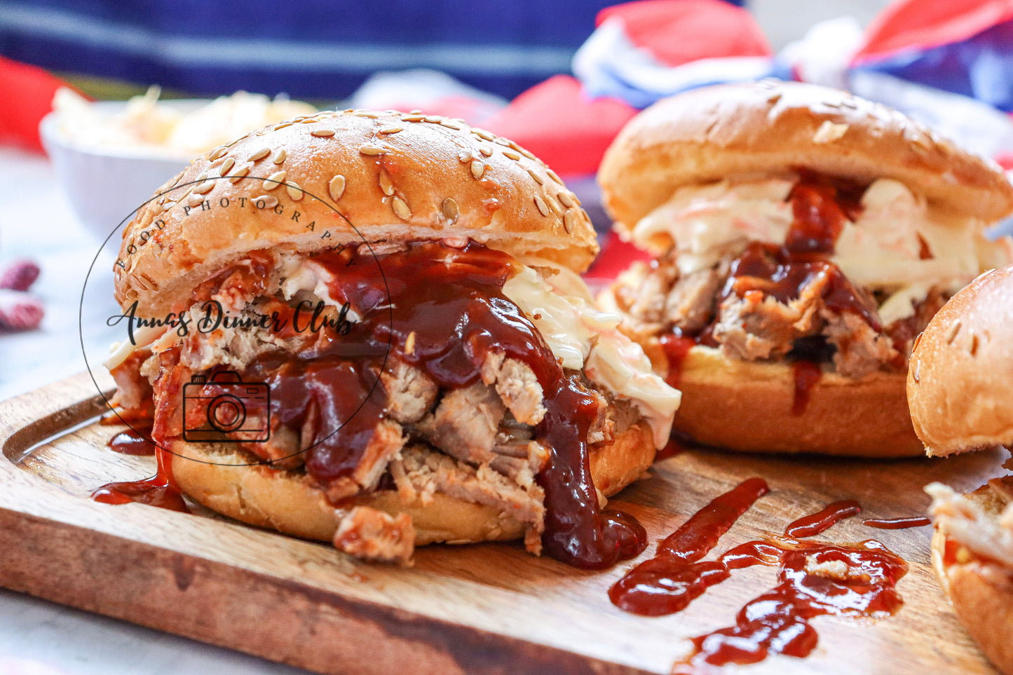 4th of July Pulled Pork BBQ Sandwiches- PLR set