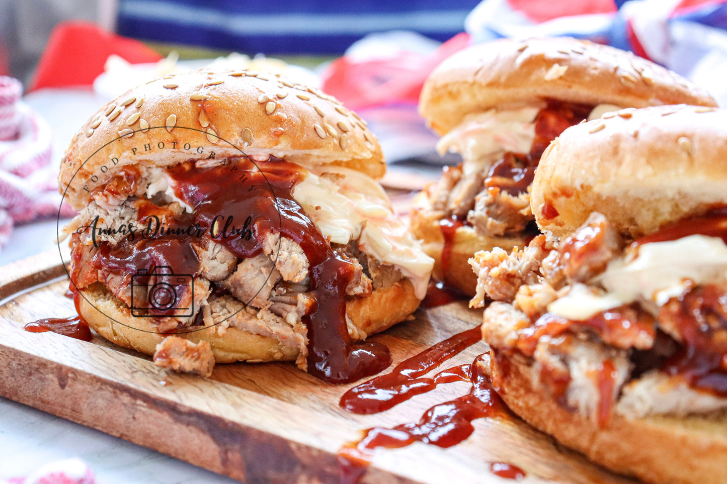 4th of July Pulled Pork BBQ Sandwiches- PLR set