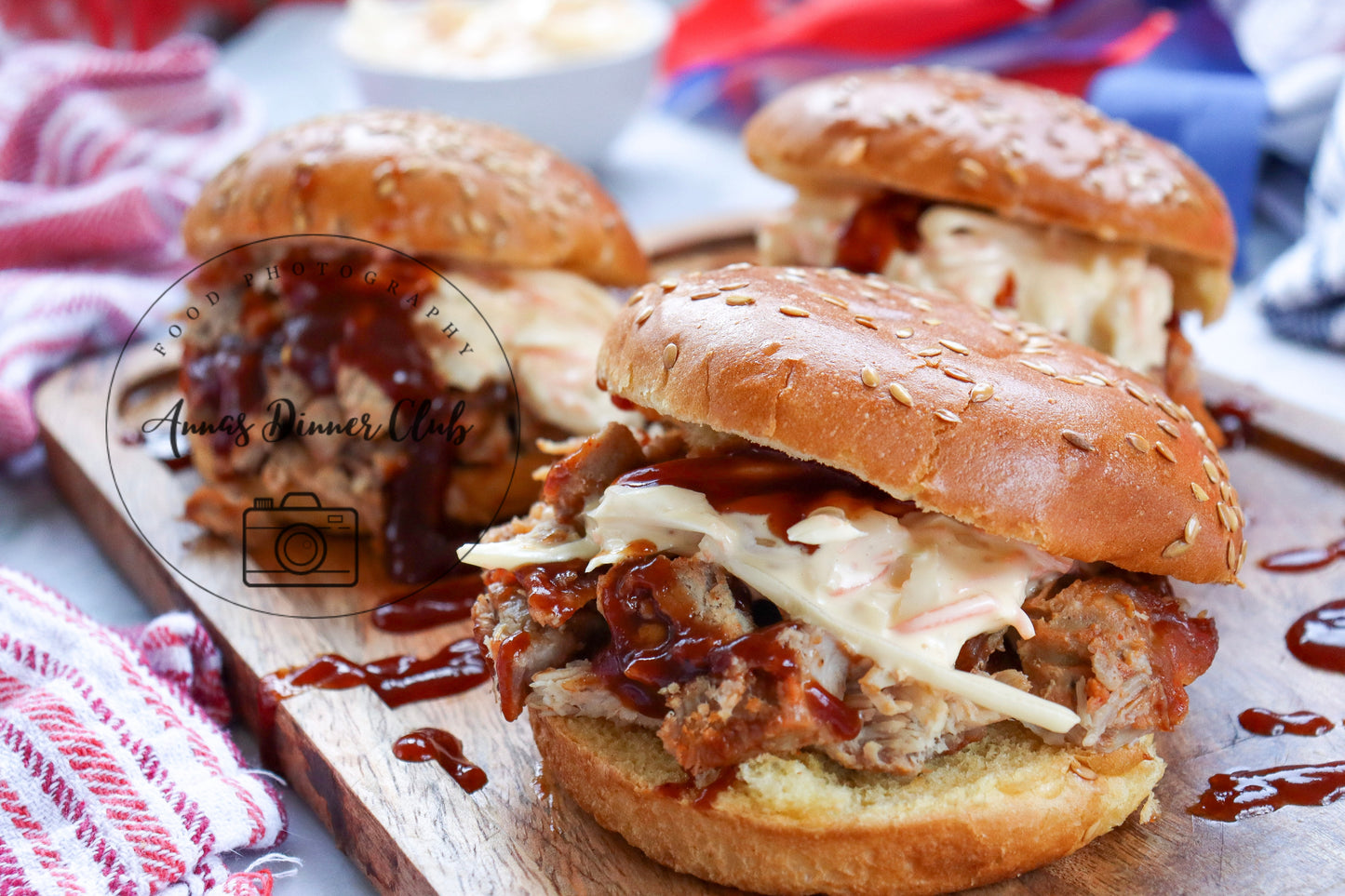4th of July Pulled Pork BBQ Sandwiches- PLR set