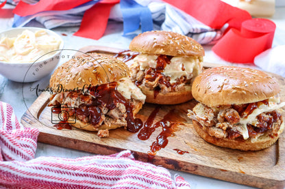 4th of July Pulled Pork BBQ Sandwiches- PLR set