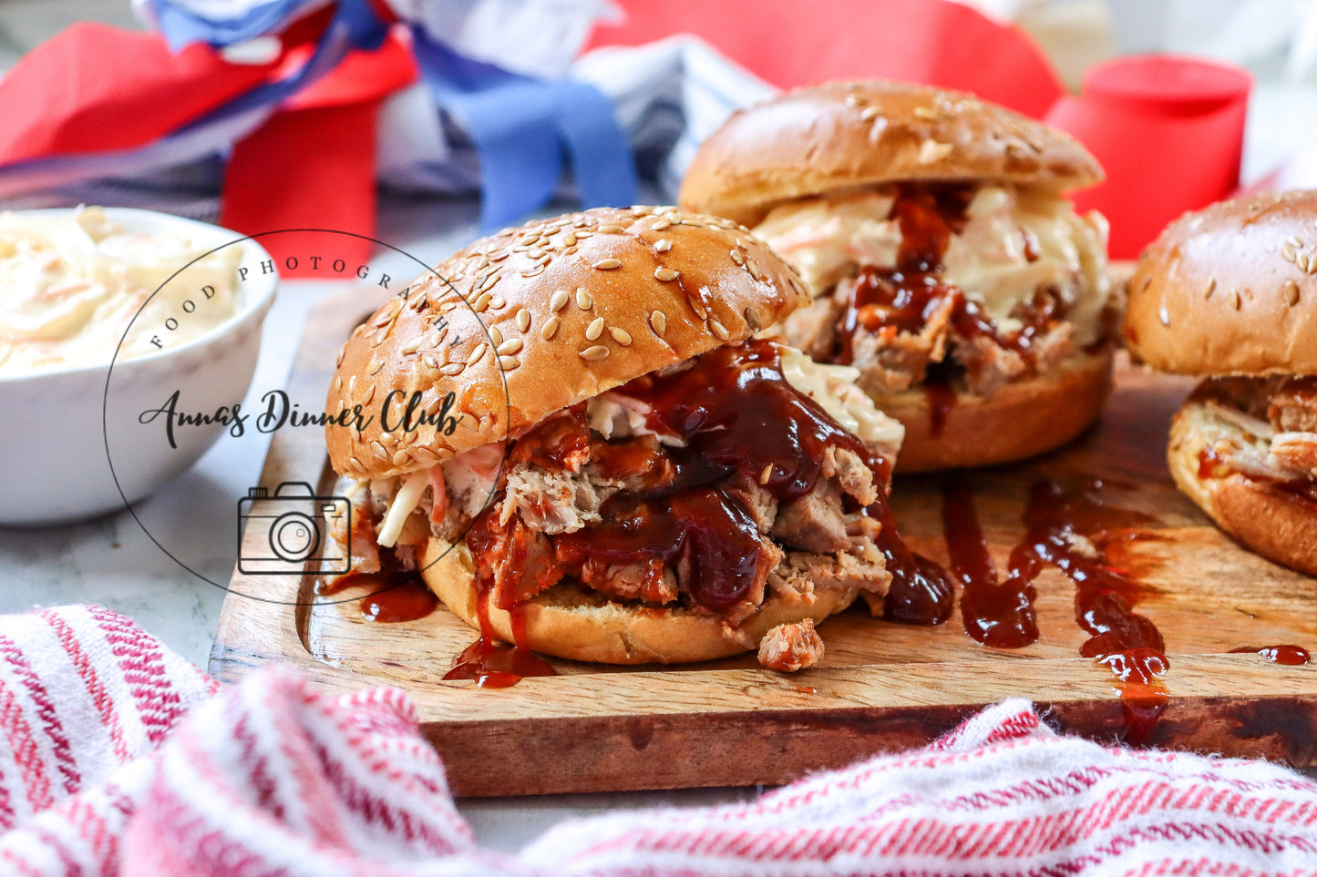 4th of July Pulled Pork BBQ Sandwiches- PLR set