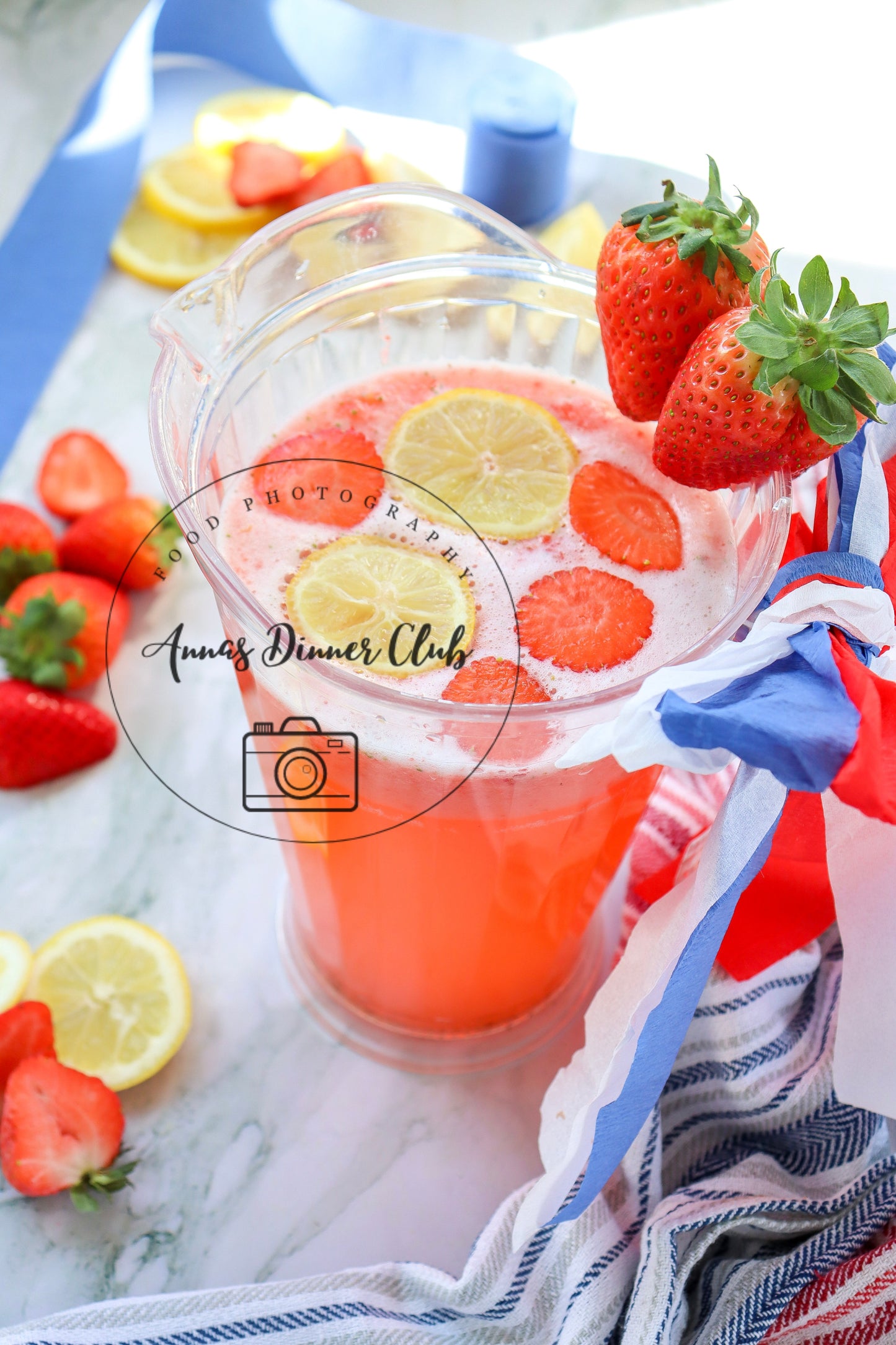 Strawberry Lemonade 4th July PLR recipe set