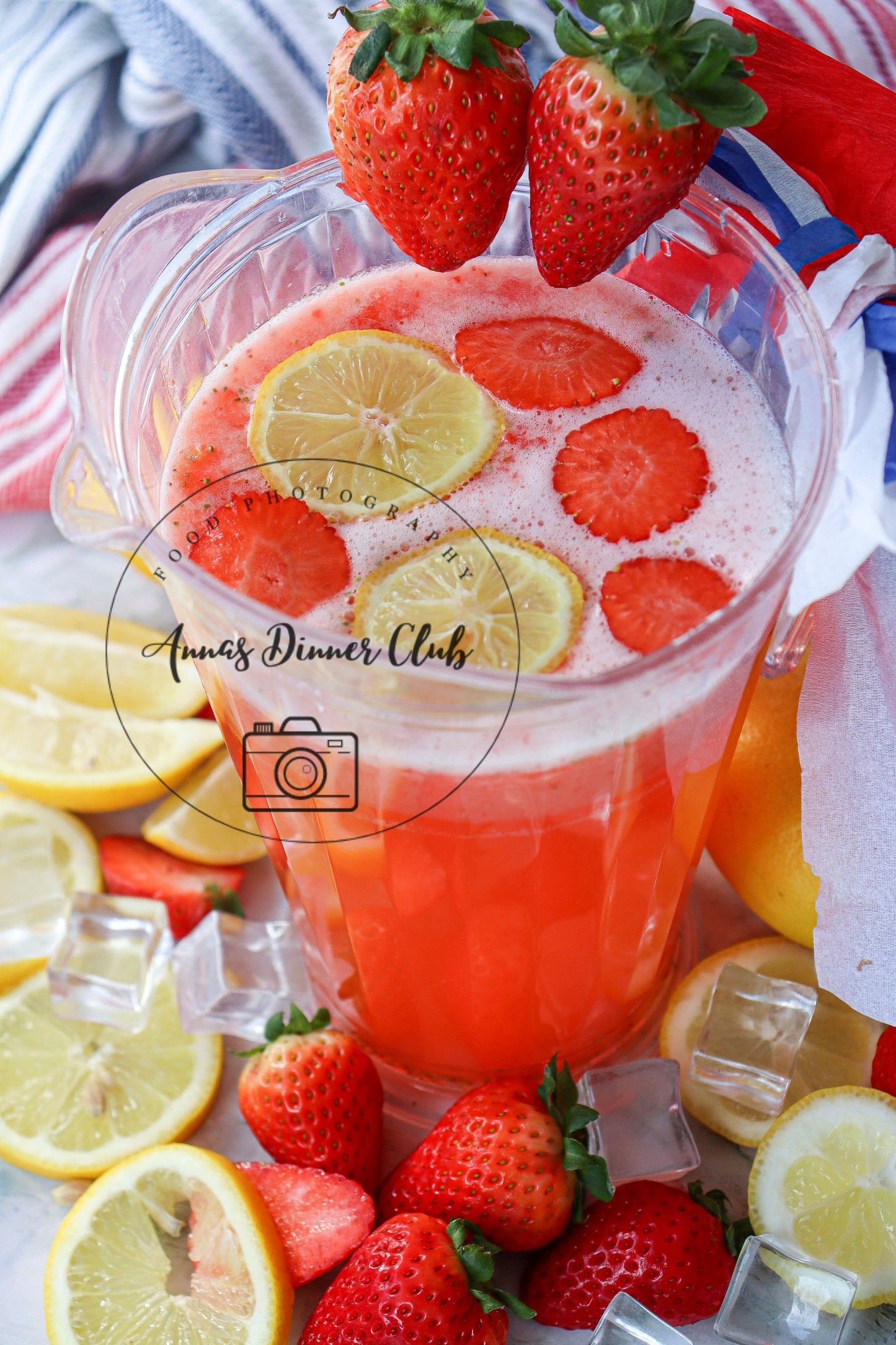 Strawberry Lemonade 4th July PLR recipe set