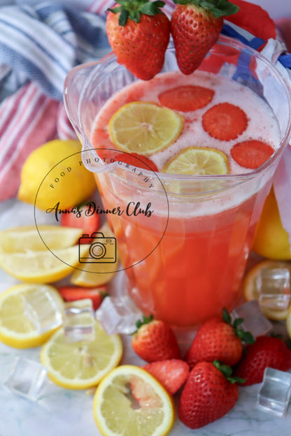 Strawberry Lemonade 4th July PLR recipe set