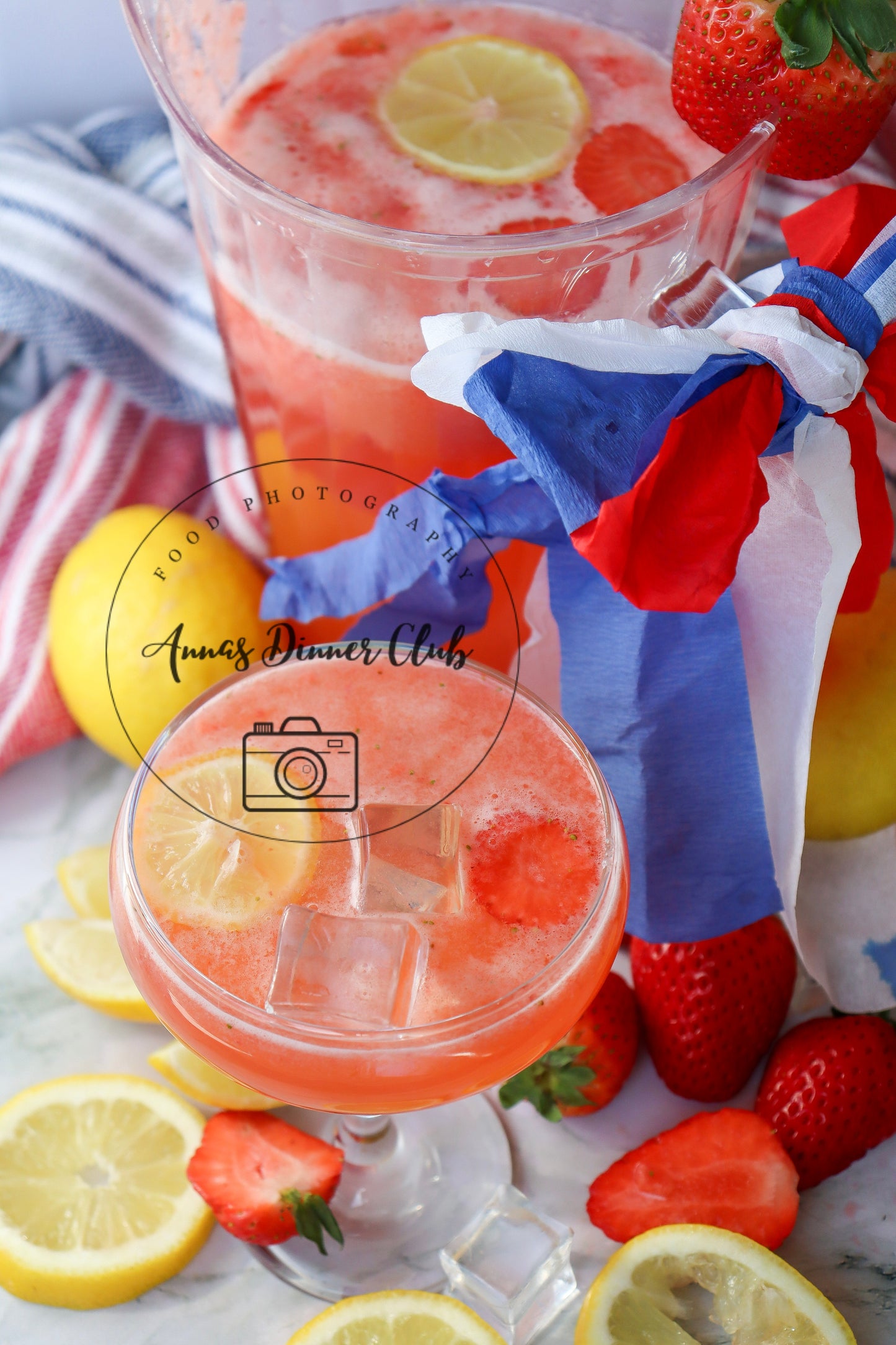 Strawberry Lemonade 4th July PLR recipe set