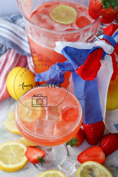 Strawberry Lemonade 4th July PLR recipe set
