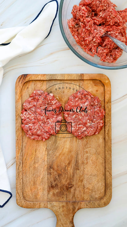 Cheeseburger with grilled bacon semi exclusive set 2