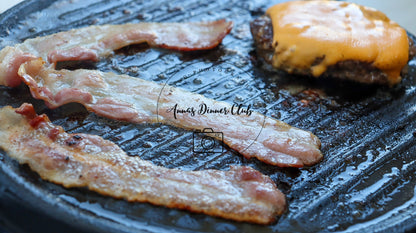 Cheeseburger with grilled bacon semi exclusive set 2