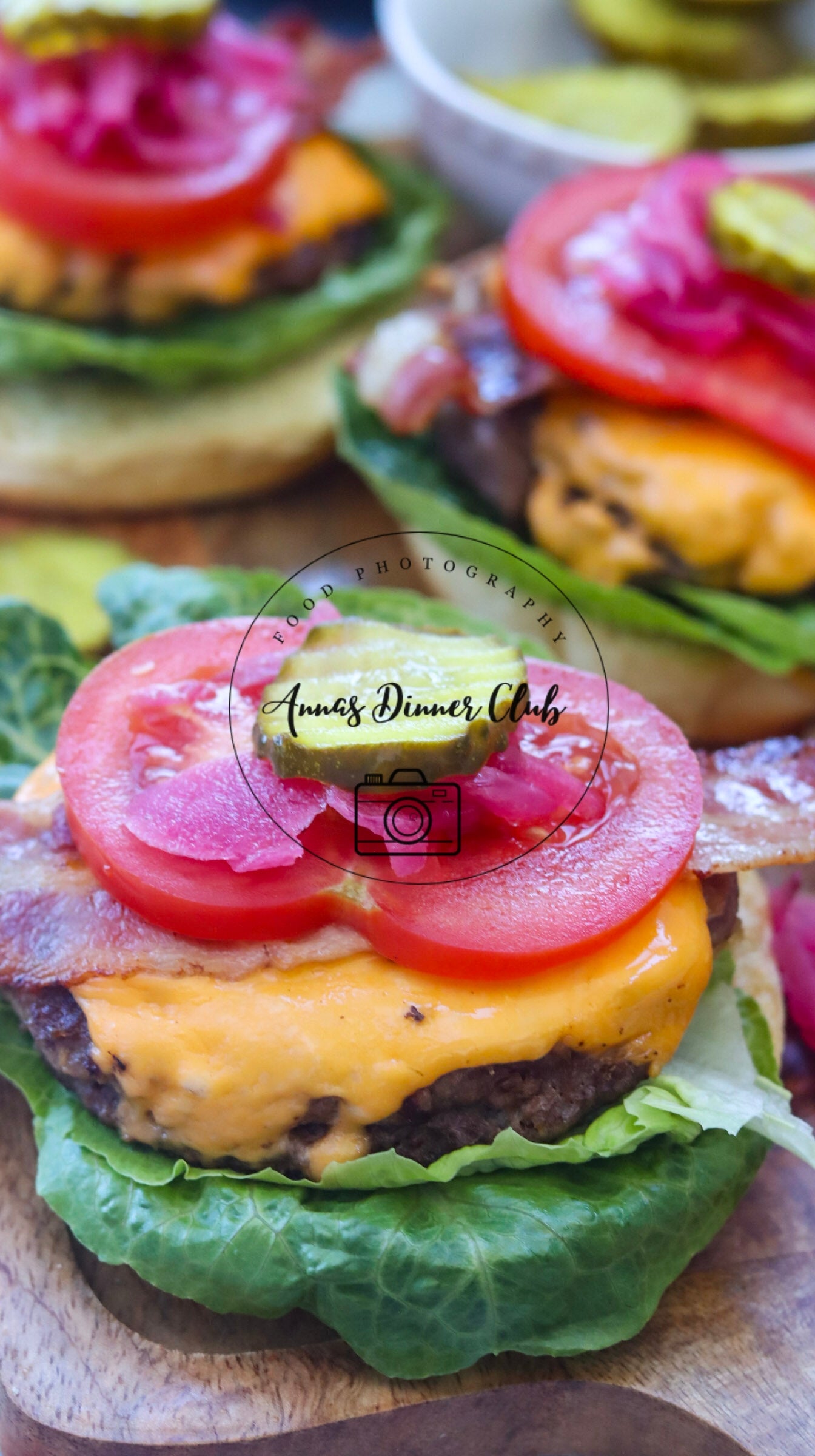 Cheeseburger with grilled bacon semi exclusive set 2