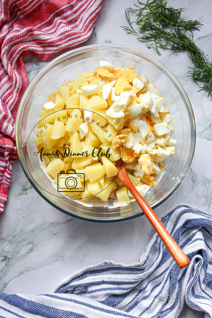 Classic Potato American Salad 4th July PLR set