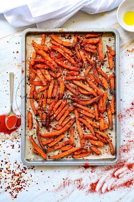 Sweet potato chili fries semi exclusive set 1