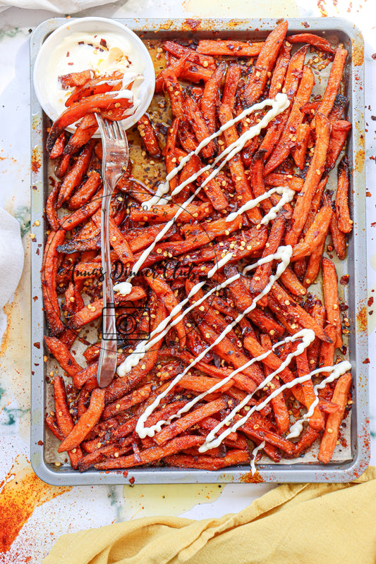 Sweet potato chili fries semi exclusive set 3