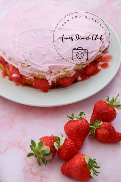 Vanilla Cake with strawberry filling Limited PLR set