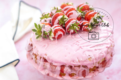 Vanilla Cake with strawberry filling Limited PLR set