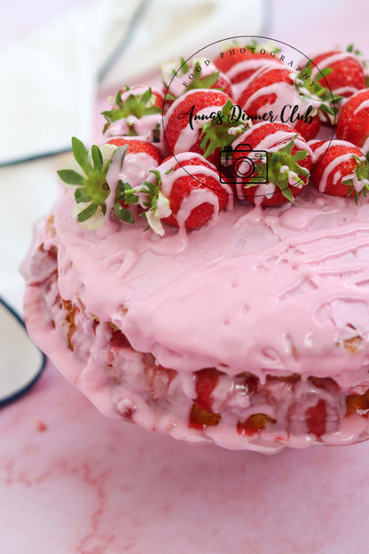 Vanilla Cake with strawberry filling Limited PLR set