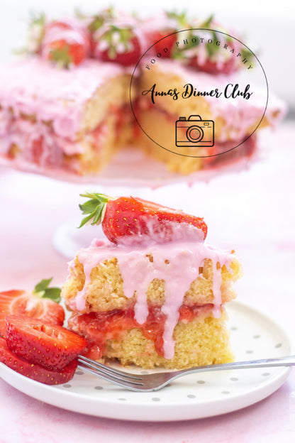 Vanilla Cake with strawberry filling Limited PLR set