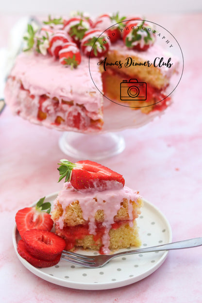 Vanilla Cake with strawberry filling Limited PLR set
