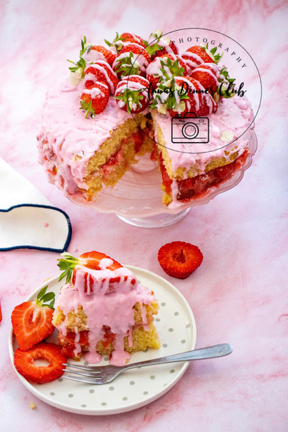 Vanilla Cake with strawberry filling Limited PLR set