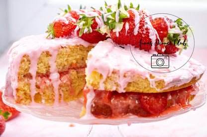 Vanilla Cake with strawberry filling Limited PLR set