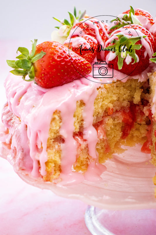 Vanilla Cake with strawberry filling Limited PLR set