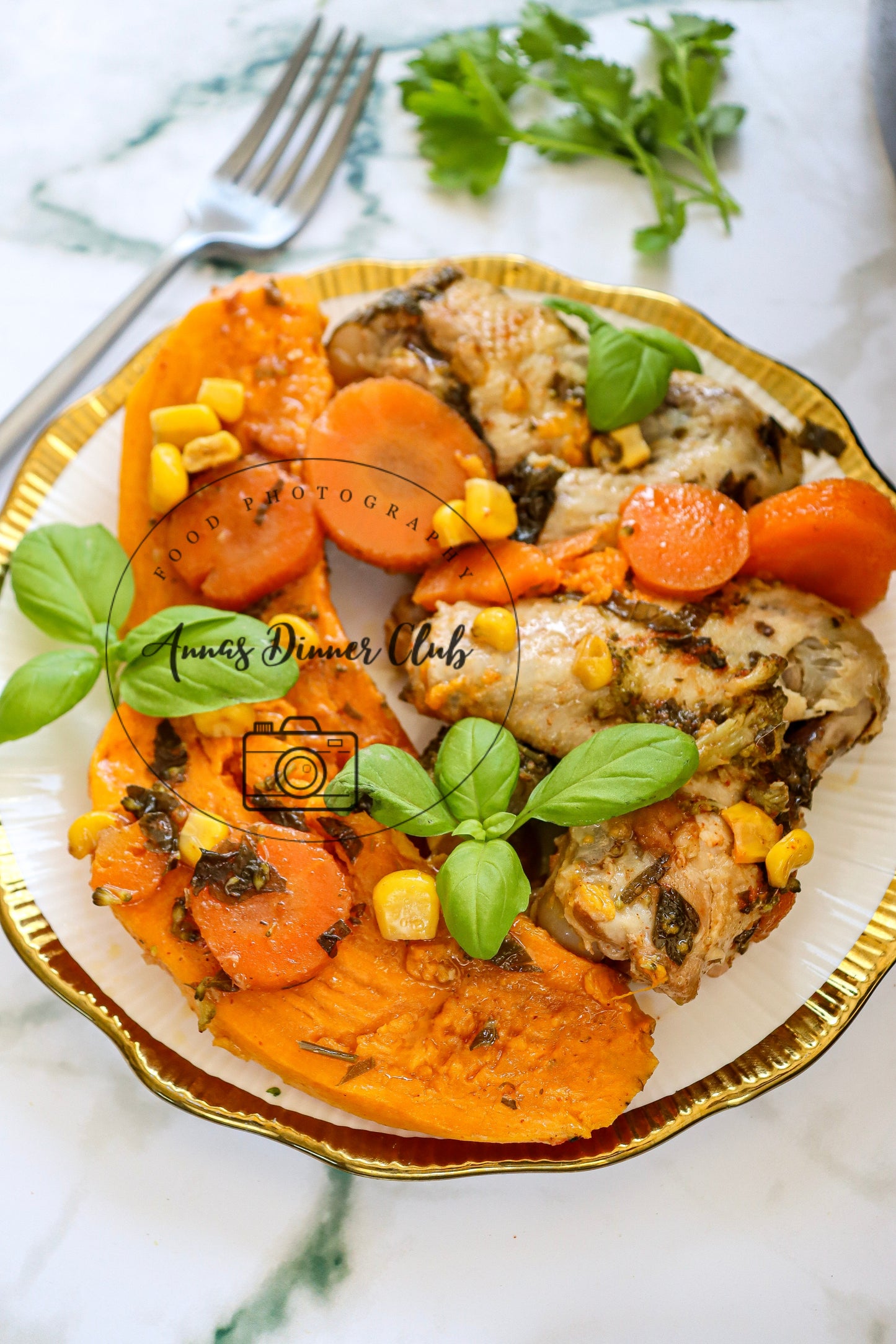 Slow Cooker Honey Garlic Chicken and Veggies - exclusive set