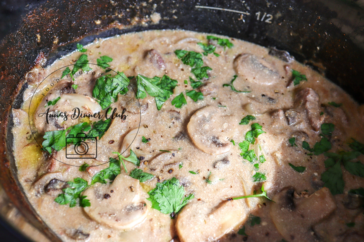 Slow cooker Beef Stroganoff  - exclusive set