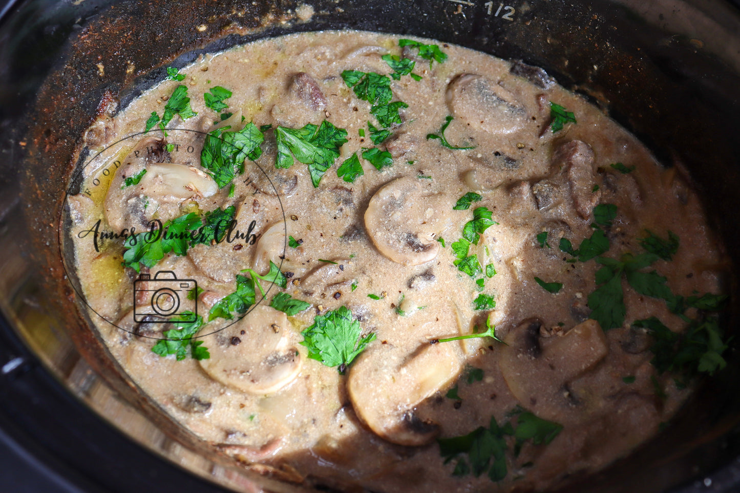 Slow cooker Beef Stroganoff  - exclusive set