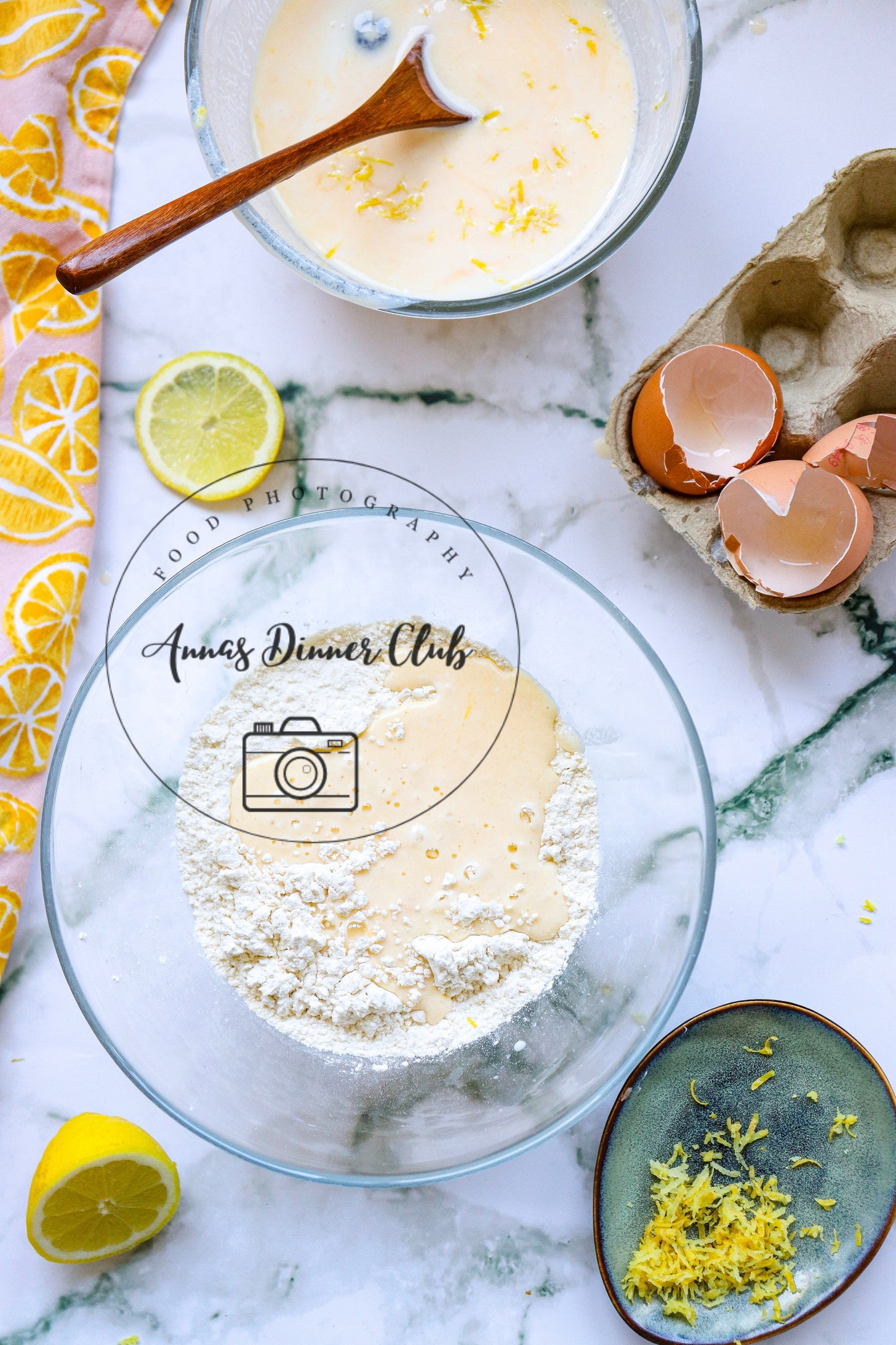 Lemon blueberry pancakes - exclusive set