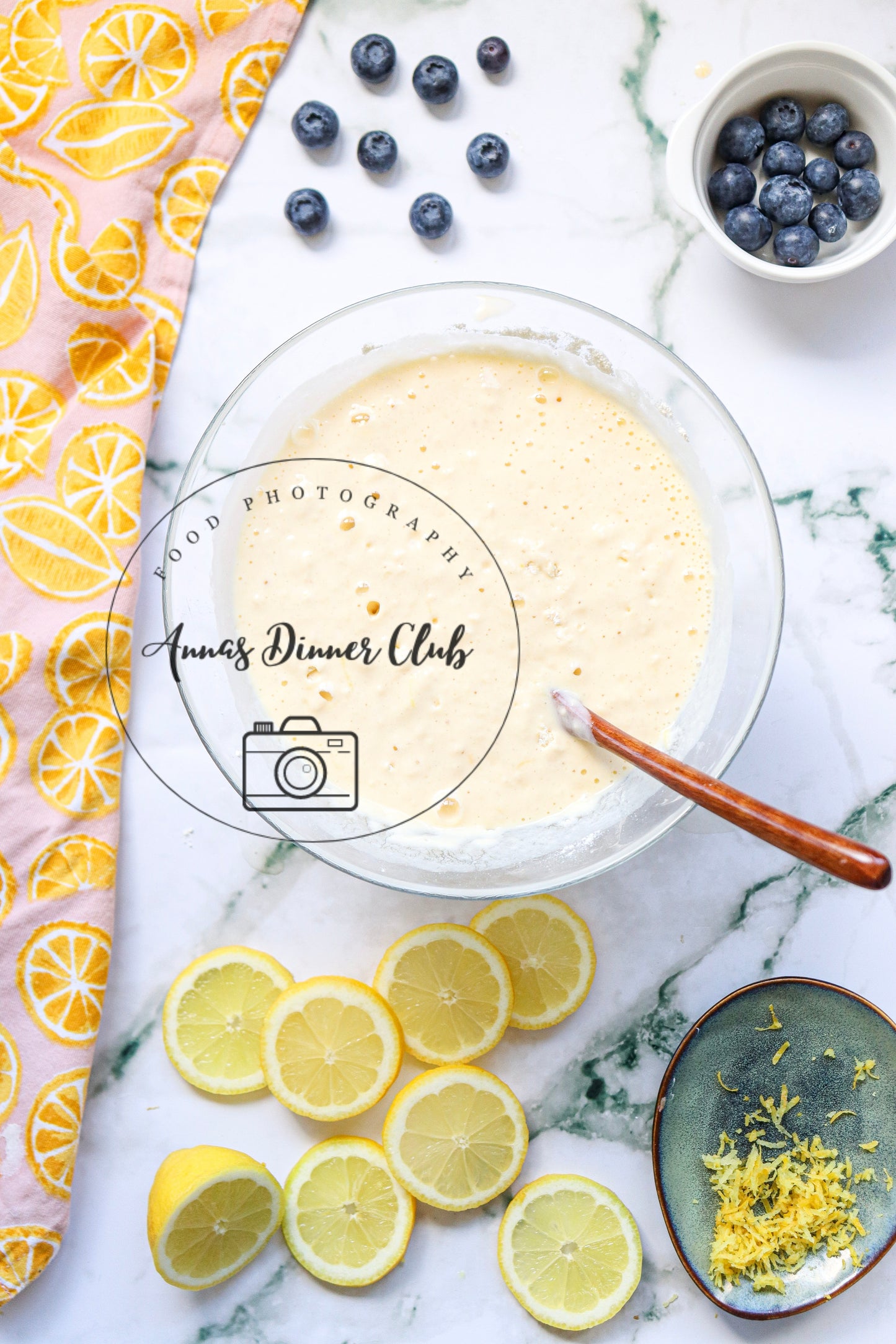 Lemon blueberry pancakes - exclusive set