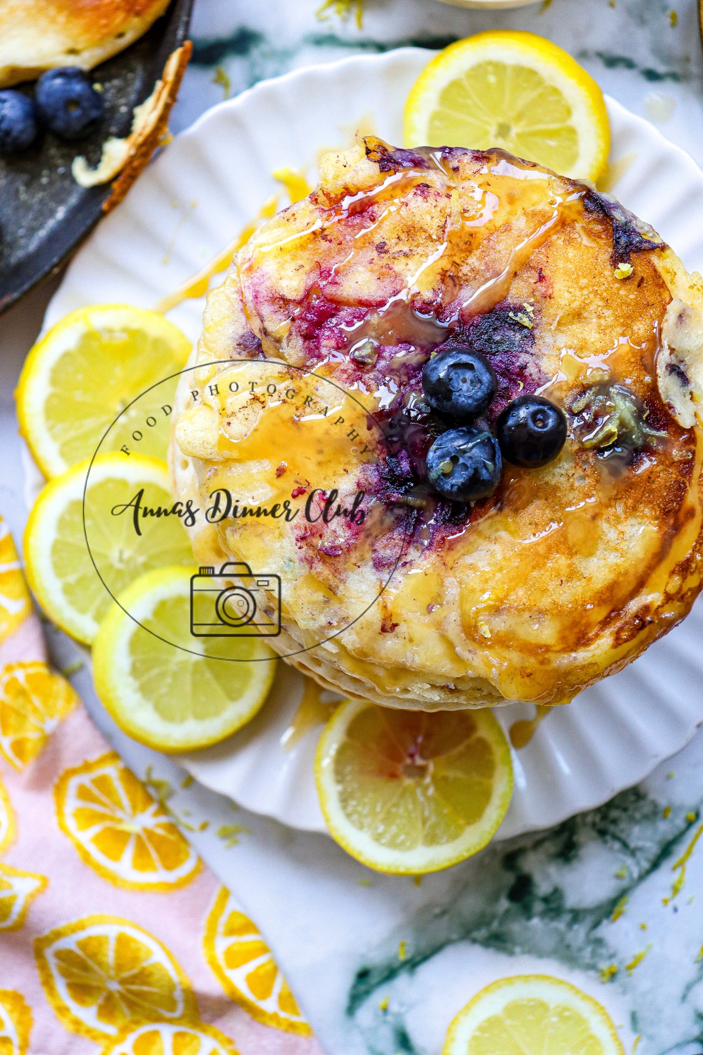 Lemon blueberry pancakes - exclusive set