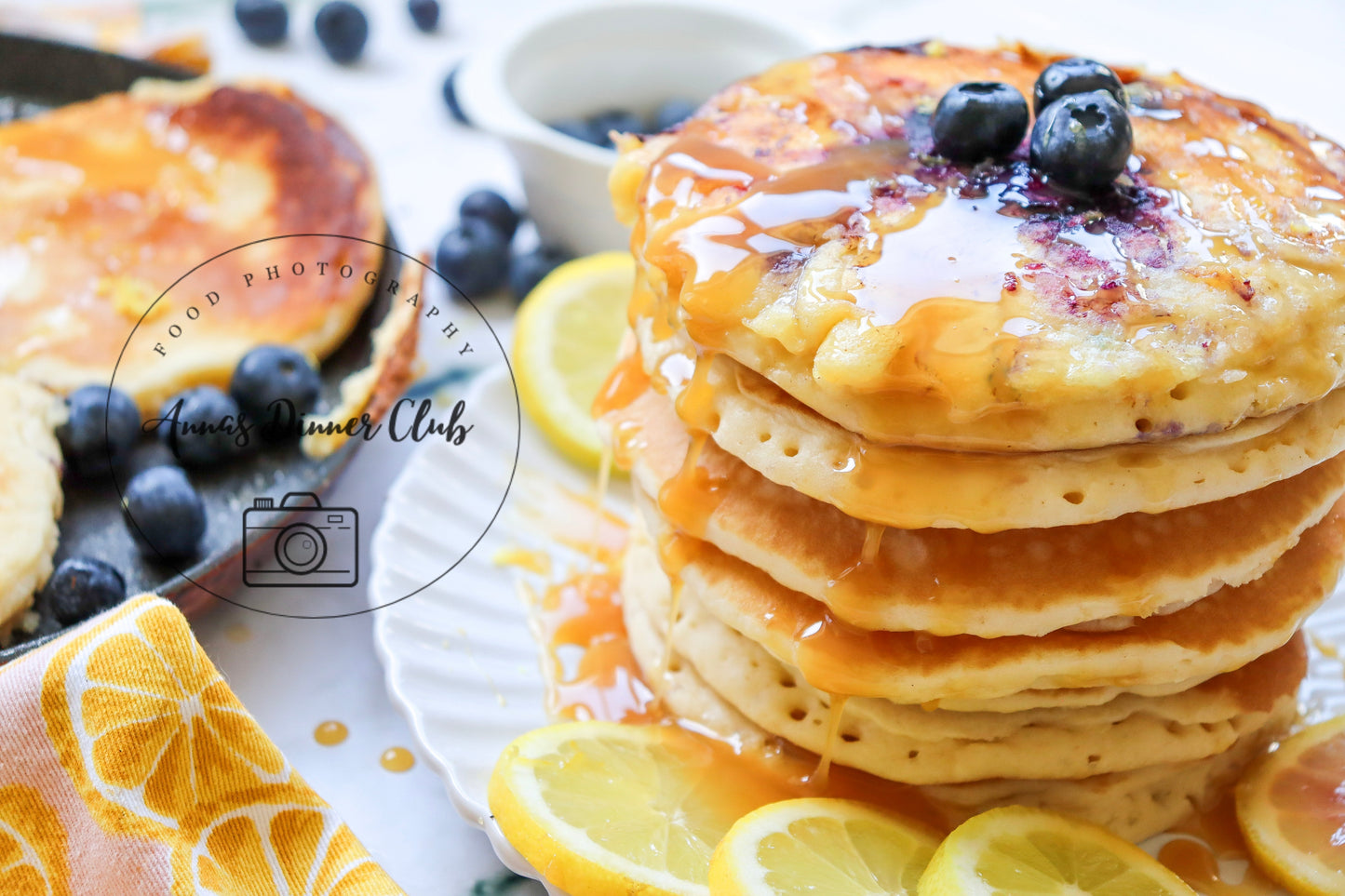 Lemon blueberry pancakes - exclusive set