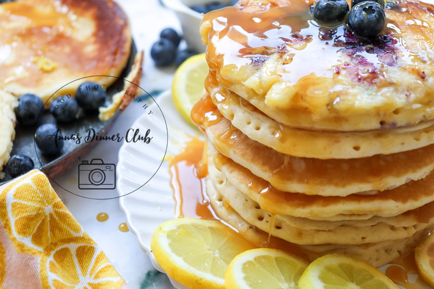Lemon blueberry pancakes - exclusive set