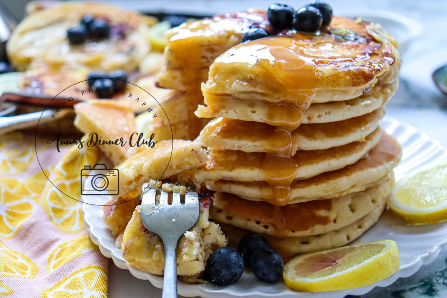 Lemon blueberry pancakes - exclusive set
