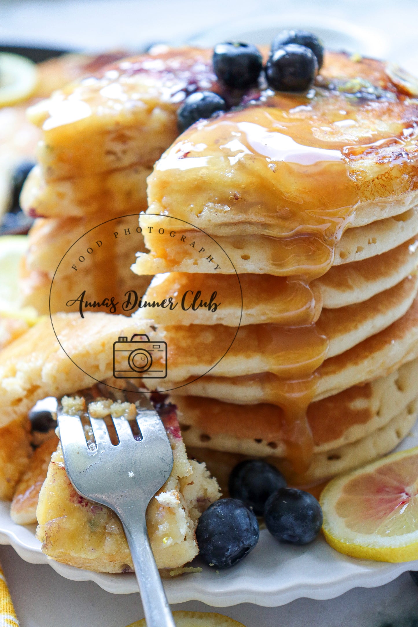 Lemon blueberry pancakes - exclusive set