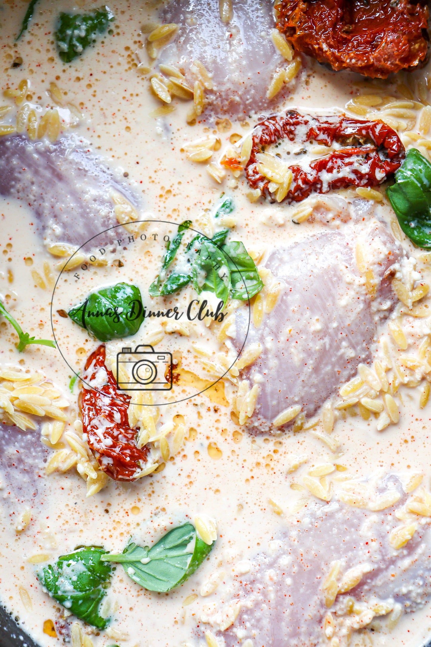 Slow Cooker Creamy Orzo pasta chicken semi exclusive set 1