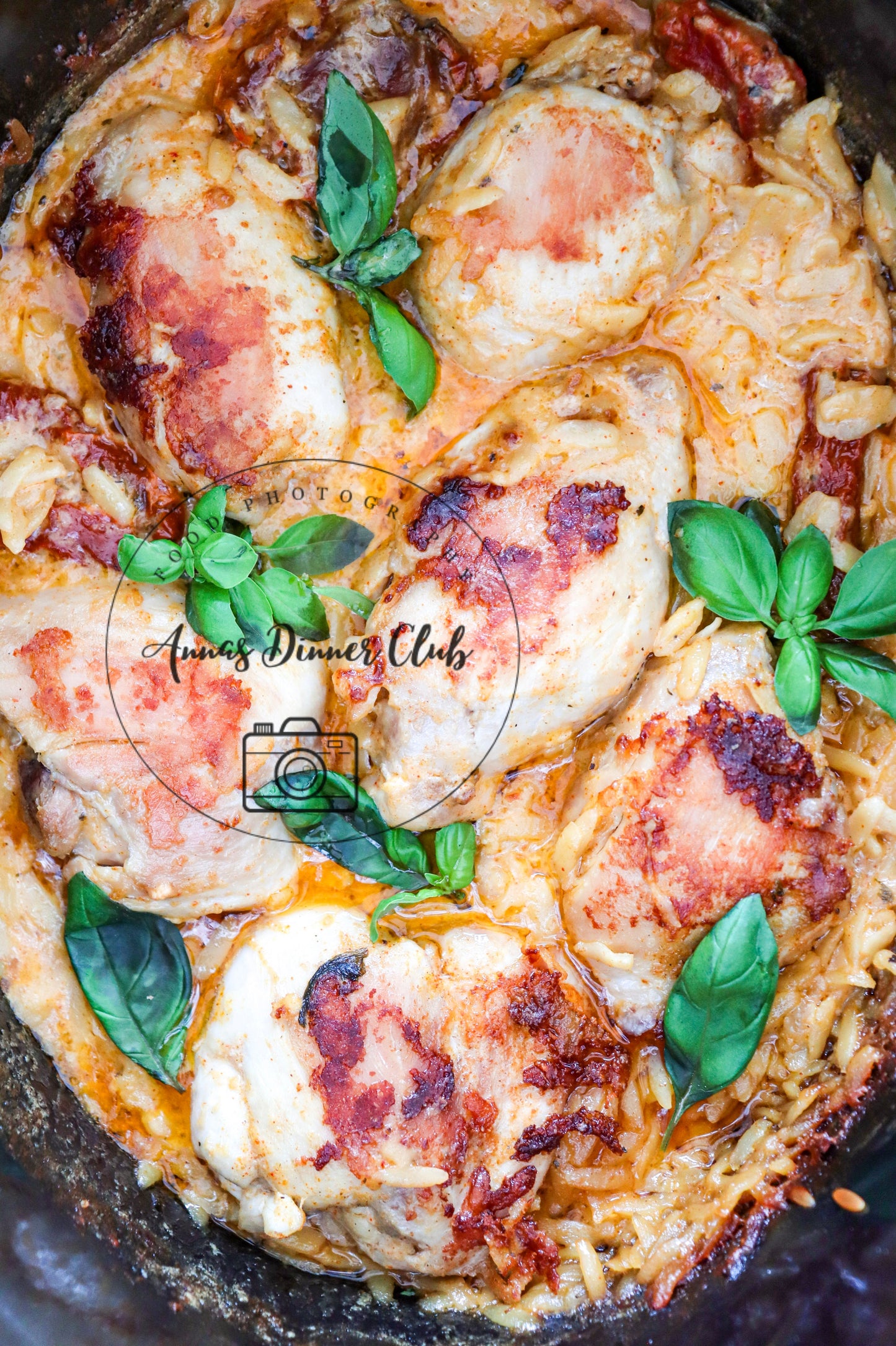 Slow Cooker Creamy Orzo pasta chicken semi exclusive set 2