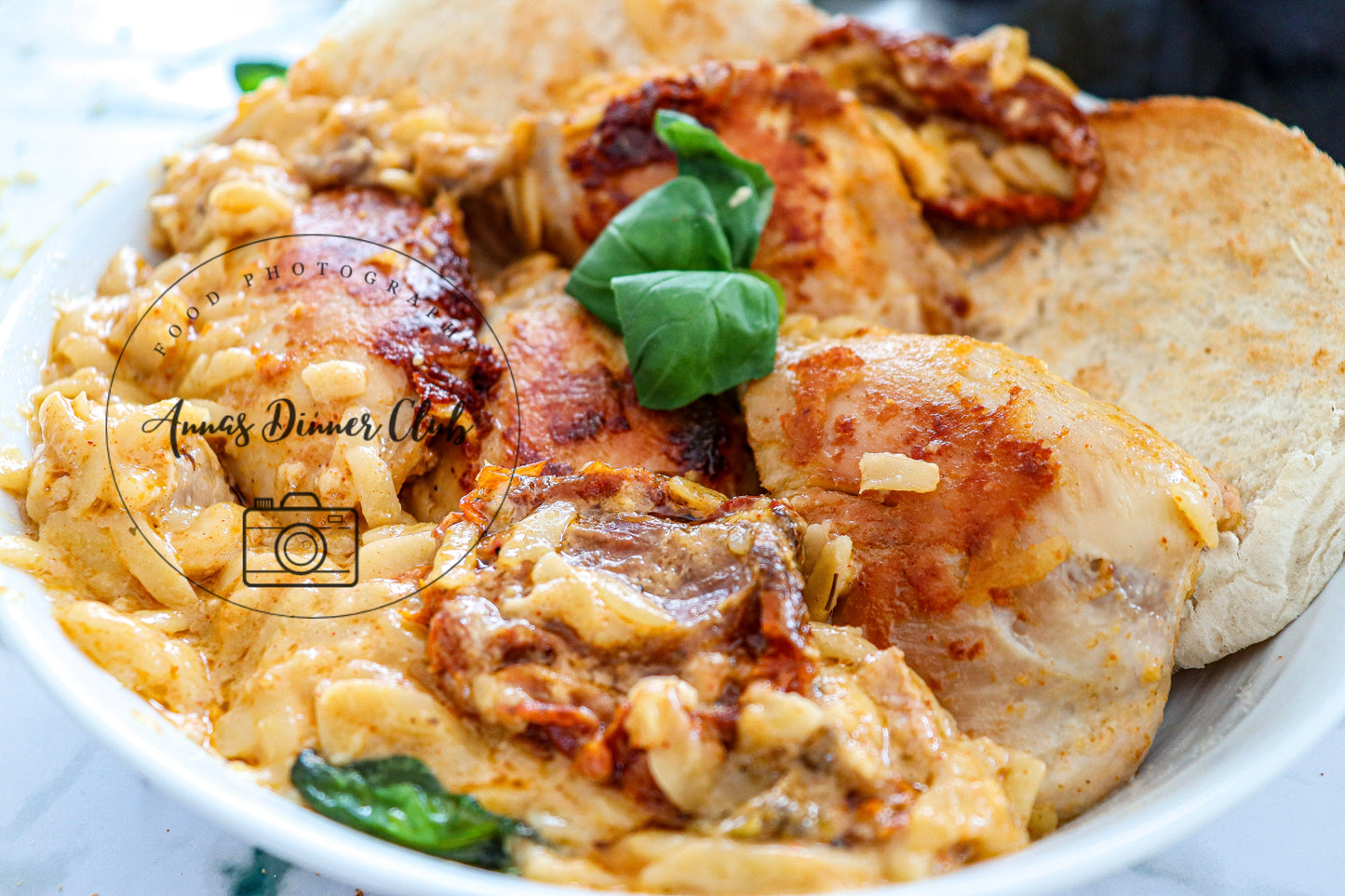 Slow Cooker Creamy Orzo pasta chicken semi exclusive set 2