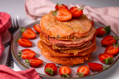 Strawberry Delight   Pancakes PLR set