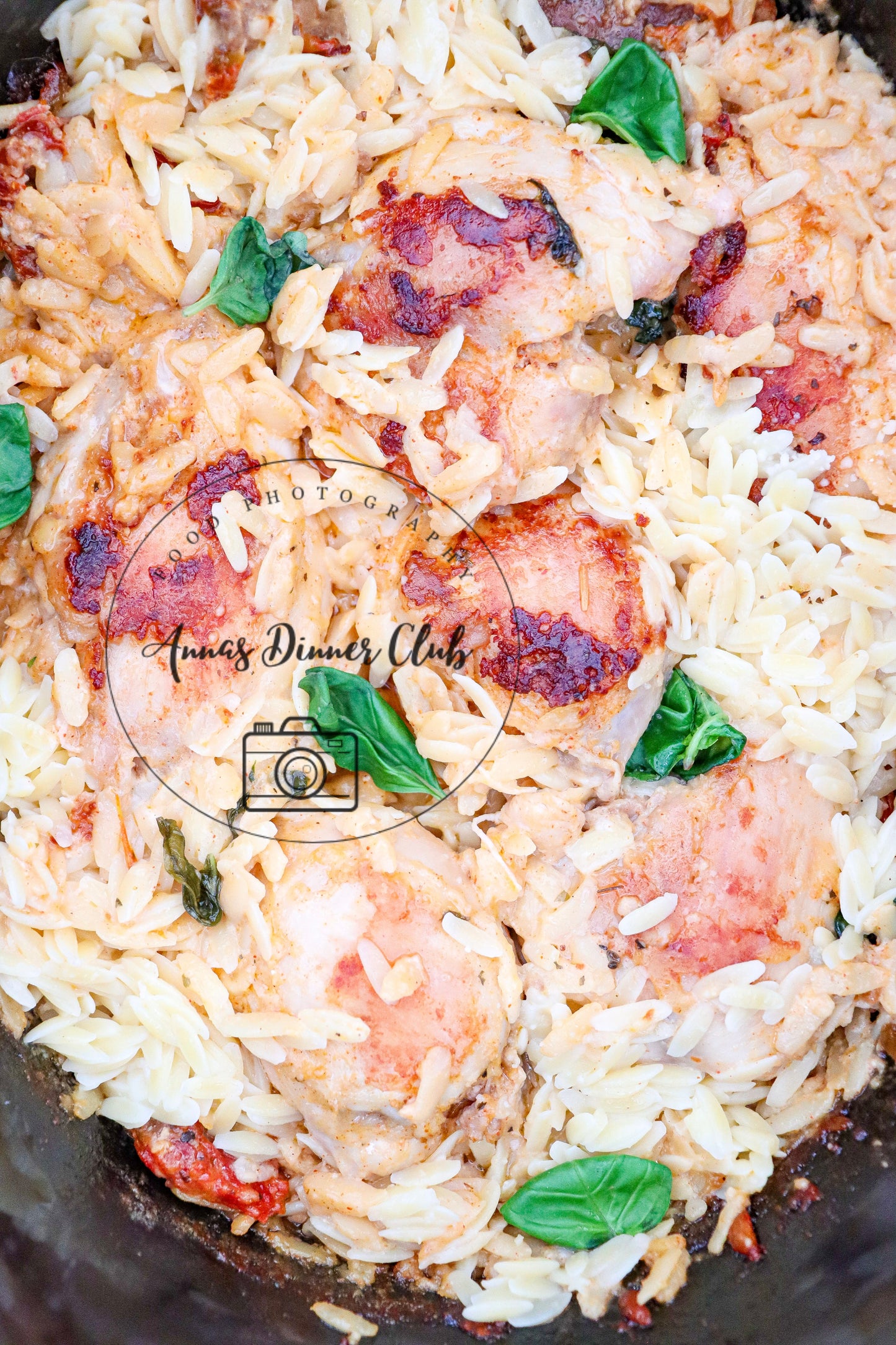 Slow Cooker Creamy Orzo pasta chicken semi exclusive set 1
