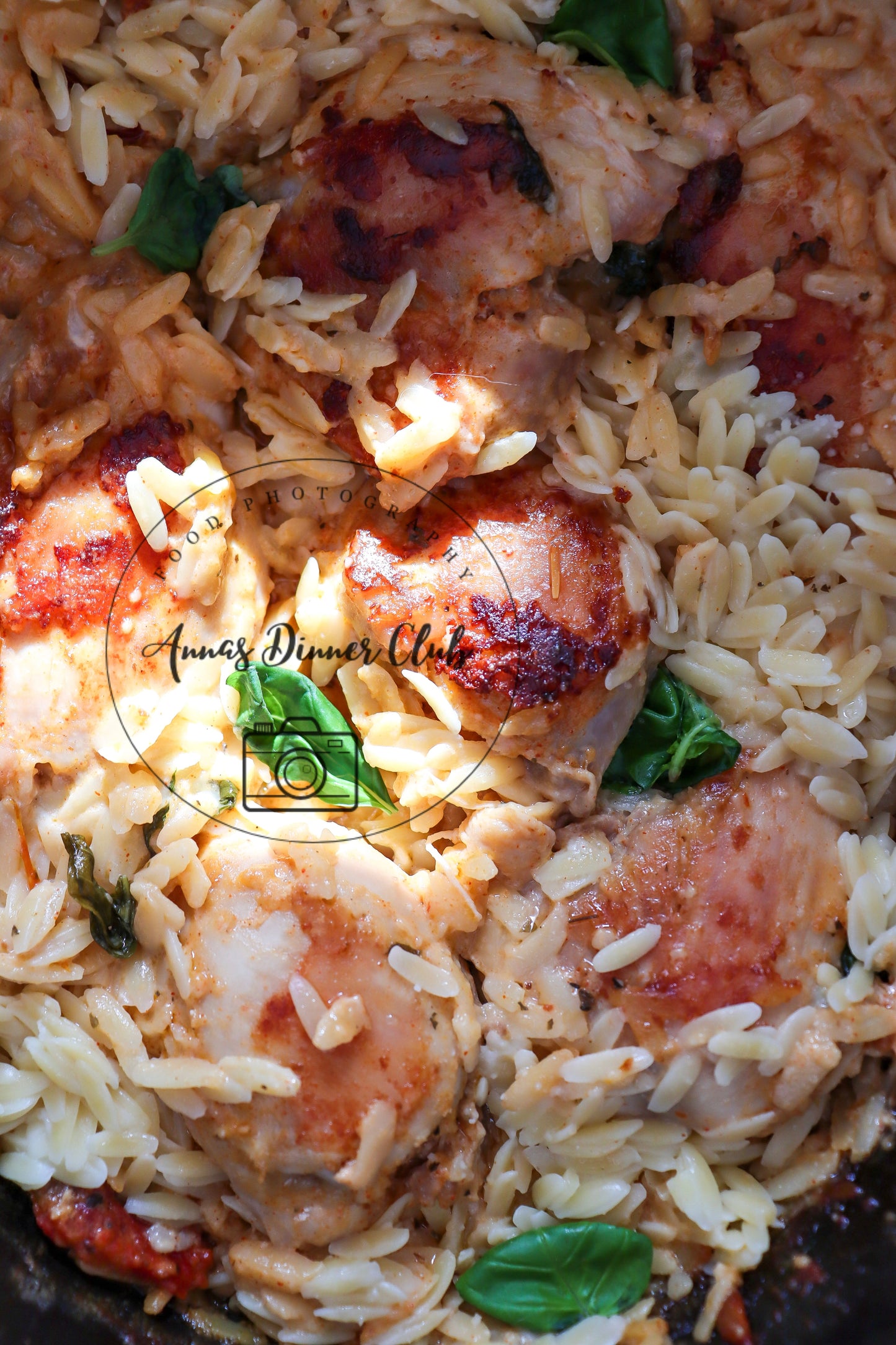 Slow Cooker Creamy Orzo pasta chicken semi exclusive set 1