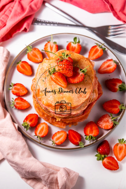 Strawberry Delight   Pancakes PLR set