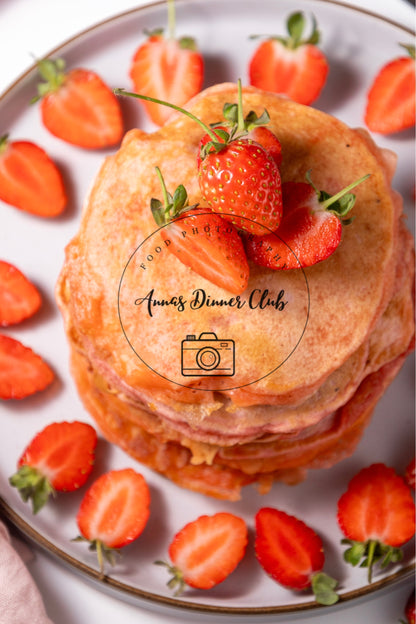 Strawberry Delight   Pancakes PLR set
