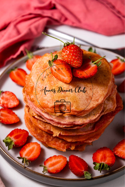 Strawberry Delight   Pancakes PLR set
