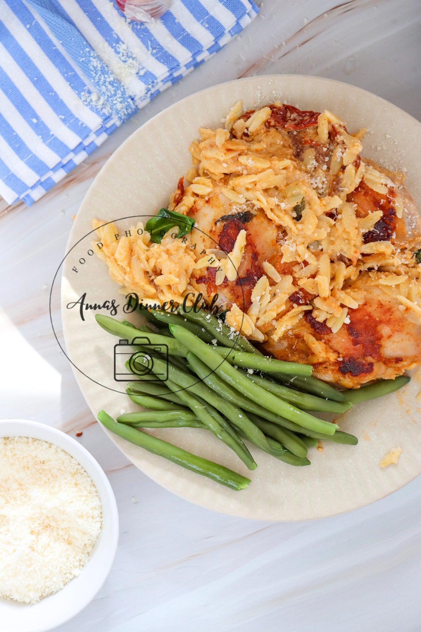 Slow Cooker Creamy Orzo pasta chicken semi exclusive set 1