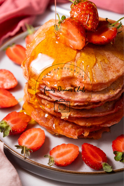 Strawberry Delight   Pancakes PLR set