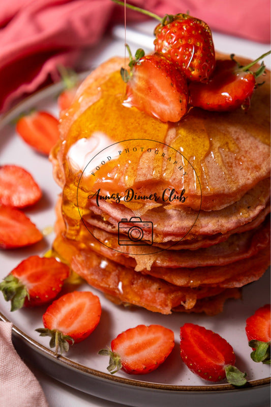 Strawberry Delight  Pancakes PLR set