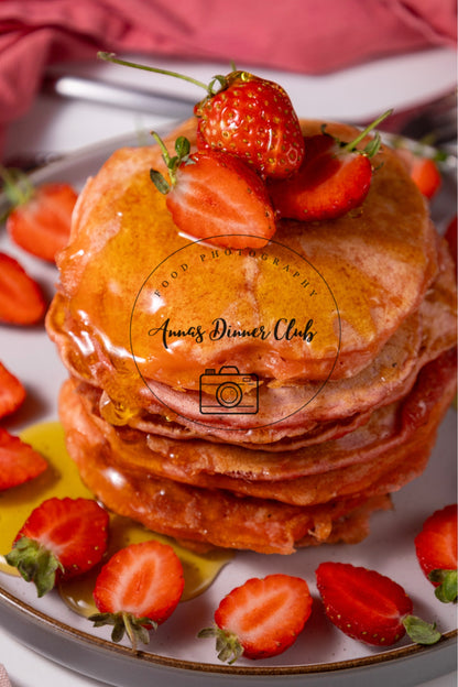 Strawberry Delight   Pancakes PLR set