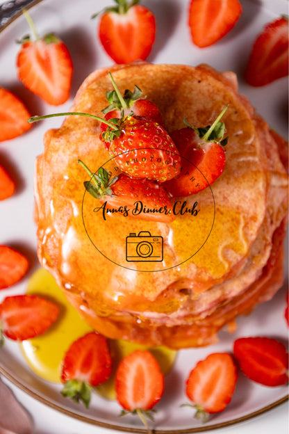 Strawberry Delight   Pancakes PLR set