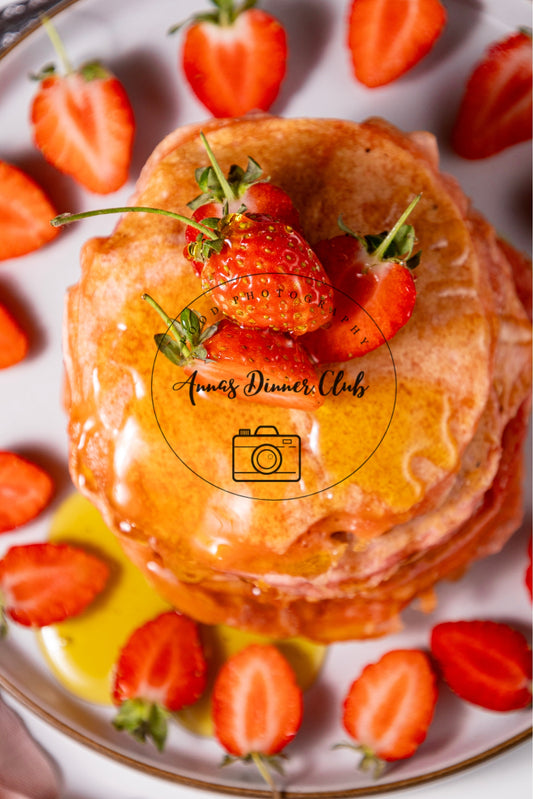 Strawberry Delight   Pancakes PLR set