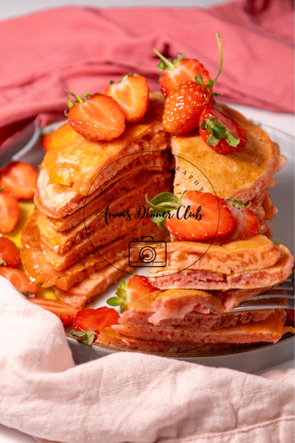 Strawberry Delight   Pancakes PLR set